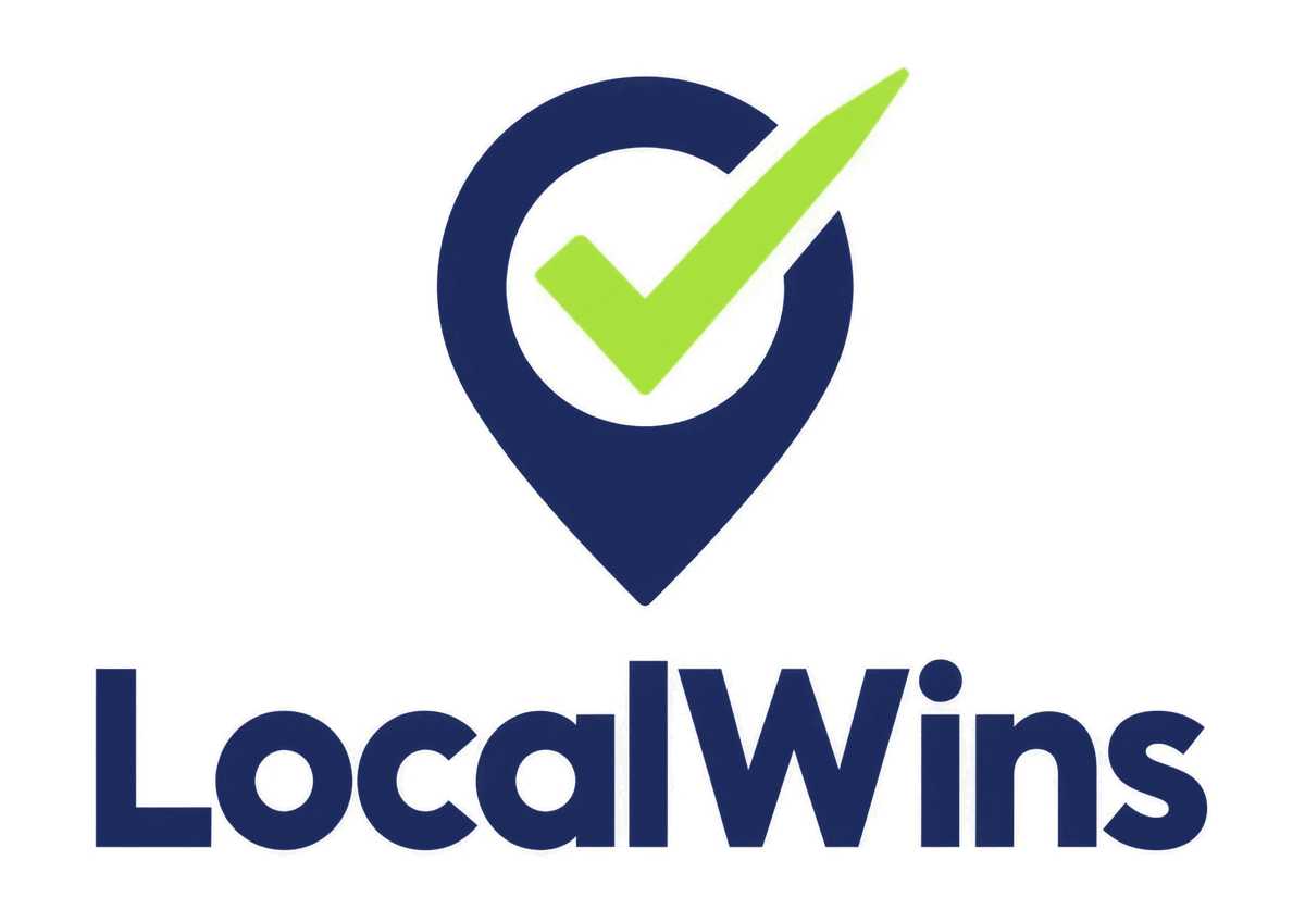 LocalWins logo, stacked